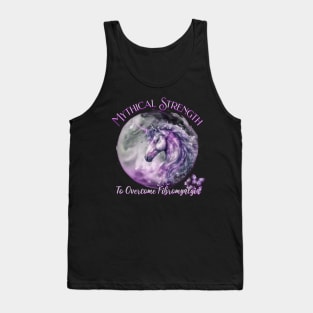 Fibromyalgia Awareness Mythical Strength To Overcome Fibromyalgia Unicorn Tank Top